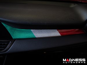 Alfa Romeo Giulia Dash Trim Kit - Carbon Fiber - Feroce Carbon - Italian Theme